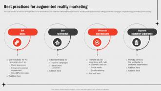 Best Practices For Augmented Reality Marketing Business Functions Improvement Strategy SS V