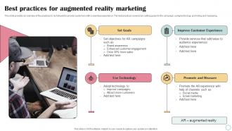 Best Practices For Augmented Reality Marketing Business Operational Efficiency Strategy SS V