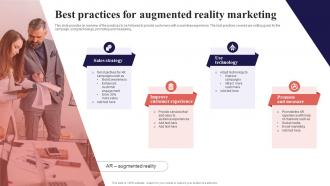 Best Practices For Augmented Reality Marketing Organization Function Strategy SS V