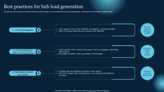 Best Practices For B2B Lead Generation Effective B2B Lead