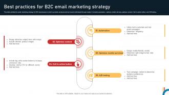 Best Practices For B2c Email Marketing Strategy