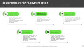 Best Practices For BNPL Payment Option Implementation Of Cashless Payment