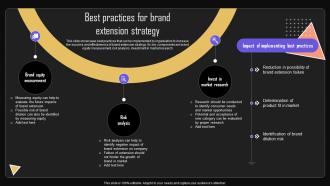 Best Practices For Brand Extension Strategy Brand Strategy For Increasing Company Presence MKT SS V