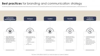Best Practices For Branding And Communication Strategy