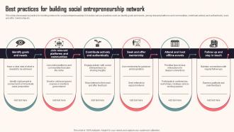 Best Practices For Building Social Entrepreneurship Network