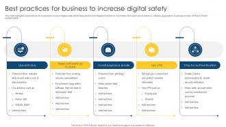 Best Practices For Business To Increase Digital Safety