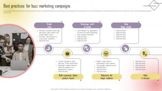 Best Practices For Buzz Marketing Campaigns Boosting Campaign Reach MKT SS V