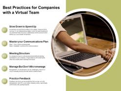 Best Practices For Companies With A Virtual Team