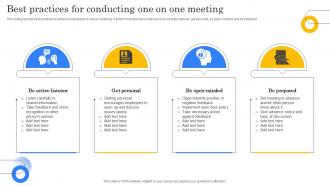 Best Practices For Conducting One On One Meeting