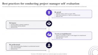 Best Practices For Conducting Project Manager Self Evaluation