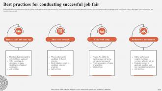 Best Practices For Conducting Successful Job Fair Complete Guide For Talent Acquisition