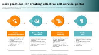 Best Practices For Creating Effective Self Service Portal