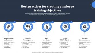 Best Practices For Creating Employee Training Objectives