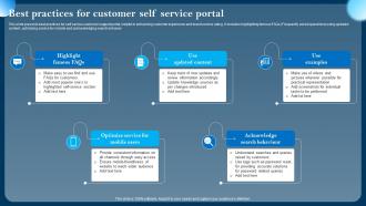 Best Practices For Customer Self Service Portal