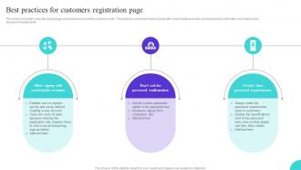 Best practices for customers registration onboarding journey to enhance user interaction