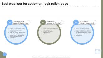 Best Practices For Customers Registration Strategies To Improve User Onboarding Journey