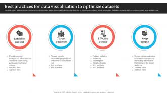 Best Practices For Data Visualization To Optimize Datasets