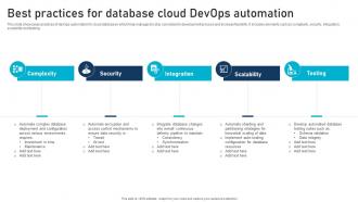 Best Practices For Database Cloud Devops Automation