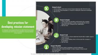 Best Practices For Developing Mission Statement Step By Step Guide For Social Enterprise
