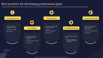 Best Practices For Developing Professional Goals