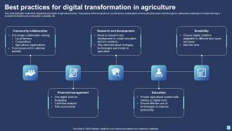 Best Practices For Digital Transformation In Agriculture