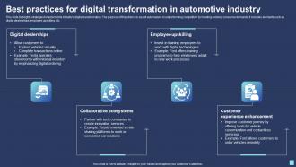 Best Practices For Digital Transformation In Automotive Industry