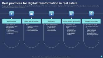 Best Practices For Digital Transformation In Real Estate