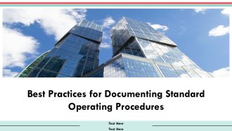 Best Practices For Documenting Standard Operating Procedures PPT Structure AT