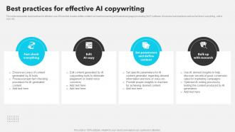 Best Practices For Effective AI Copywriting AI Copywriting Tools AI SS V