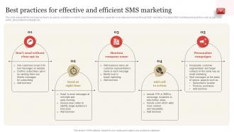 Best Practices For Effective And Efficient SMS Marketing SMS Marketing Guide To Enhance