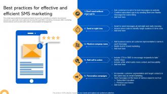 Best Practices For Effective And Efficient SMS Short Code Message Marketing Strategies MKT SS V