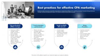 Best Practices For Effective CPA Marketing Introduction To CPA Marketing And Its Networks