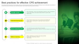 Best Practices For Effective CPD Achievement