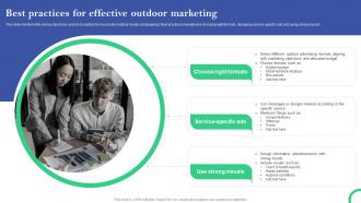 Best Practices For Effective Outdoor Marketing Online And Offline Marketing Plan For Hospitals