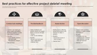 Best Practices For Effective Project Debrief Meeting