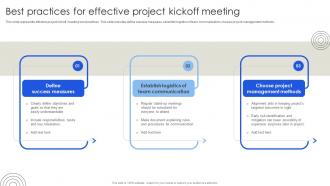 Best Practices For Effective Project Kickoff Meeting