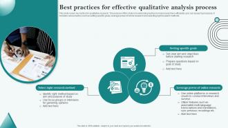 Best Practices For Effective Qualitative Analysis Process