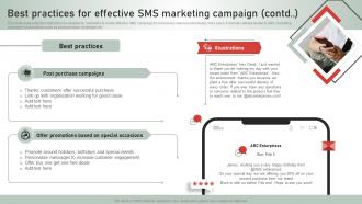 Best Practices For Effective SMS Marketing Campaign SMS Customer Support Services Designed Idea