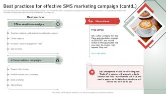 Best Practices For Effective SMS Marketing Campaign SMS Customer Support Services Professional Idea