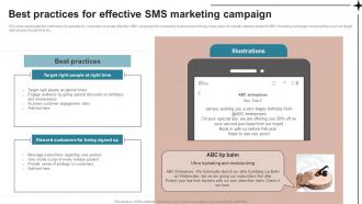 Best Practices For Effective SMS Marketing SMS Advertising Strategies To Drive Sales MKT SS V