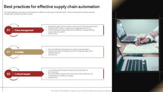 Best Practices For Effective Supply Chain Automation