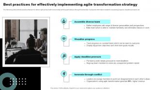 Best Practices For Effectively Implementing Agile Transformation Strategy
