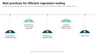 Best Practices For Efficient Regression Testing