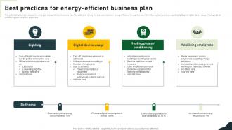 Best Practices For Energy Efficient Business Plan