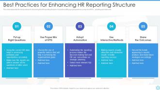 Best Practices For Enhancing Hr Reporting Structure