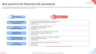 Best Practices For Financial Risk Assessment