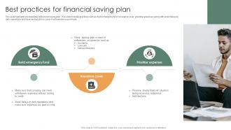 Best Practices For Financial Saving Plan