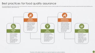 Best Practices For Food Best Practices For Food Quality And Safety Management