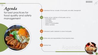 Best Practices For Food Quality And Safety Management Powerpoint Presentation Slides Analytical Researched
