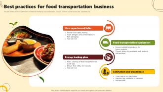Best Practices For Food Transportation Business